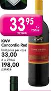 KWV Concordia Red-6x750ml Each