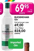 Buckingham Gin-12x750ml Each