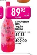 Strawberry Lips Tequilla Liqueur-6x750ml