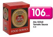 All Gold Tomato Sauce-4.5L Each