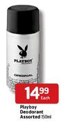 Playboy Deodorant Assorted-150ml Each