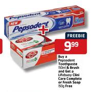 Pepsodent Toothpaste-150ml & Brush
