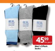 Men's 3 Pack Socks-Per Pack