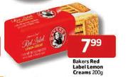 Bakers Red Label Lemon Creams-Each