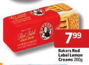 Bakers Red Label Lemon Creams 200Gm