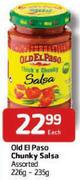 Old El Paso Chunky Salsa 226-235Gm-Each