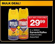 Dyroach/Dyflea Insecticides Assorted-2*300ml