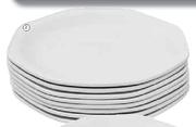 Continental China Octavia Dinner Plates-6 Pack Plus 2 Free