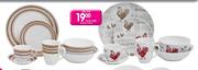 Santa Fe Rooster Or Stripe Dinnerware Dinner Plate-Each