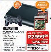 PS3 Console Package-PS312GB