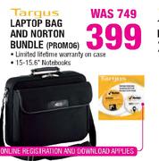 Targus Laptop Bag And Norton Bundle(PROM06)-Each