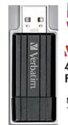 Verbatim 8GB USB Flashdrive-Each