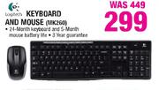 Logitech Keyboard And Mouse(MK260)-Each