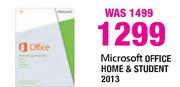Microsoft Office Home & Student 2013-Each