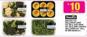 Foodco Broccoli Cut-300g, Cauliflower Cut-300g Or Cauli/Broc Cut-300g Per Pack