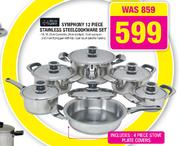 Always Home Symphony 12 Piece Stainless Steel Cookware Set