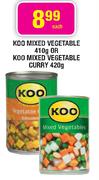 Koo Mixed Vegetable-410g Or Koo Mixed Vegetable Curry-420g Each