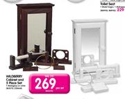Wildberry Cabinet and 5 Piece Set-Per Set