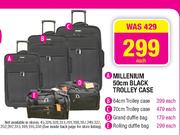 Millenium 50cm Black Trolley Case Each
