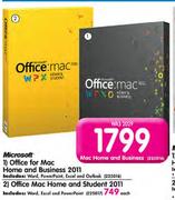 Microsoft Office For Mac Home And Business 2011-Each