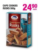 Cape Cookies Rusks-500g Each