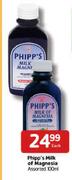 Phipp's Milk Of Magnesia Assorted-100ml Each