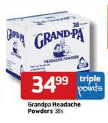 Grandpa Headache Powders-38's