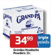 Grandpa Headache Powders-38's