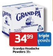 Grandpa Headache Powders - 38's