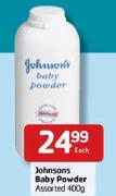 Johnsons  Baby Powder Assorted-400g Each