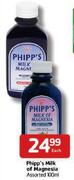 Phipp's Milk  Of Magnesia Assorted-100ml Each