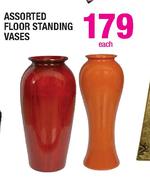 Assorted Floor Standing Vases Each