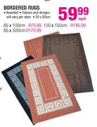 Bordered Rugs-50x80cm Each