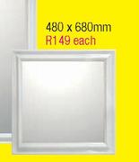 Gloss White Mirrors-480x680mm Each