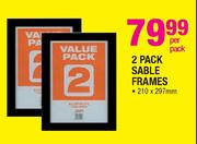2 Pack Sable Frames-210x297mm Per Pack