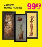 Assorted Framed Pictures Each