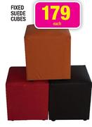 Fixed Suede Cubes Each