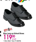 Genius Boys Lace-Up School Shoes-Per Pair 