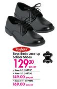 Toughees Boys Basic Lace-Up School Shoes -Per Pair 