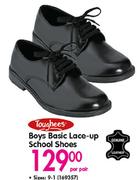 Toughees Boys Basic Lace-Up School Shoes-Per Pair 