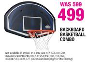 Backboard Basketball Combo