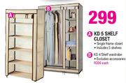 KD 5 Shelf Closet Each