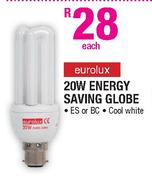 Eurolux Energy Saving Globe-20W Each