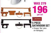 Wildberry Bathroom Seat-5 Piece Per Set