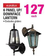 Eurolux 6 Panel Up/Downface Lantern Each