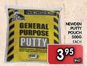 Newden Putty Pouch-500g Each