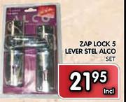 Zap Lock 5 Lever Stel Alco-Each