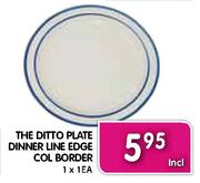 The Ditto Plate Dinner Line Edge Col Border-1x1EA