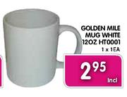 Golden Mile Mug White 120Z HT0001-1x1EA