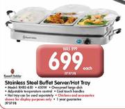 Russell Hobbs Stainless Steel Buffet Server/Hot Tray (RHBS-650)-Each